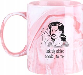 Bögre Márvány Vicces Anyák Napja Ha Apa Beleegyezik, Akkor Igen