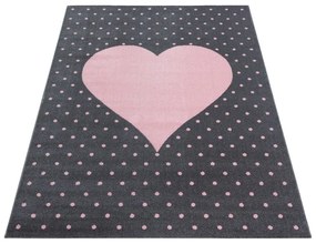 Rózsaszín-szürke gyerek szőnyeg 120x170 cm Bambi – Ayyildiz Carpets