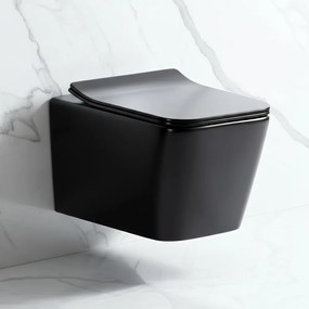 Tina fali rimless WC soft close ülőkével fekete