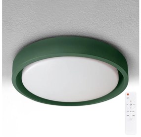Brilagi - MATTEO dimmelhető LED lámpatest, 48 W, 230 V, 3000-6500 K, Ø 41 cm, zöld, távirányítóval
