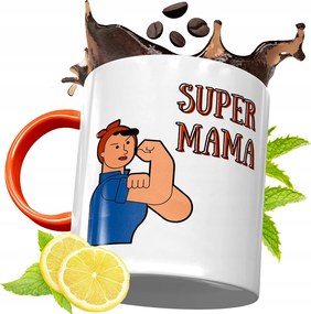 Narancssárga Bögre Anyák Napjára Ajándék fényképes nyomattal