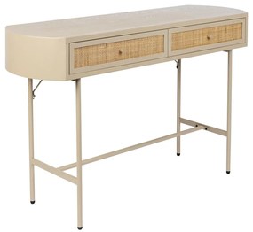 Bézs konzolasztal 40x120 cm Amaya – White Label