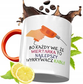 Narancssárga Bögre Építő Szakember Barkácsolóknak, fényképes nyomtatással