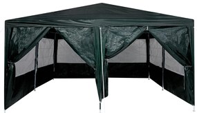 Parti Sátor 8 Oldallal Zöld 4x4 m PE