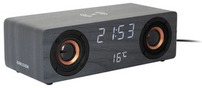 Digitális rádiós ébresztőóra vezeték nélküli töltővel Classic BT – Karlsson