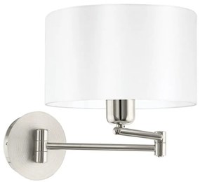 Eglo 33269 - Fali lámpa PASTERI 1xE27/60W/230V matt króm/fehér