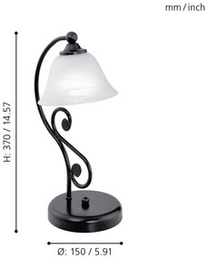 EGLO 91007 - MURCIA asztali lámpa 1xE14/40W