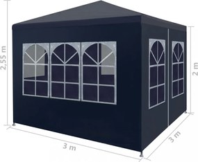 kék partisátor 3 x 3 m