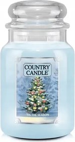 Tis the Season Country Candle nagy illatgyertya két kanóccal