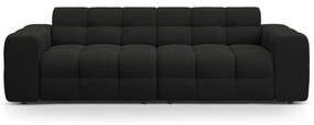 Fekete kanapé 255 cm Kendal – Micadoni