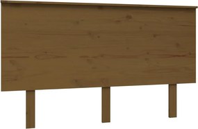 vidaXL mézbarna tömör fenyőfa ágyfejtámla 139x6x82,5 cm