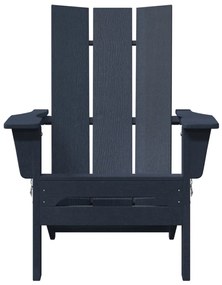 összecsukható Adirondack szék tengerészkék 74.5x80.5x90 cm HDPE