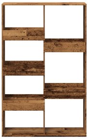 antik fa színű szerelt fa térelválasztó 100 x 33 x 155,5 cm