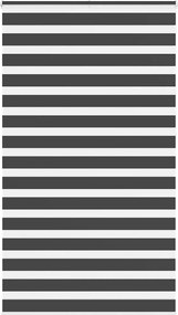 vidaXL zebrafüggönnyel fekete szövetszélesség 125,9 cm poliészter