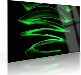 Kép - neonhullámok (üvegen) (70x50 cm)