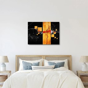 Absztrakt kép - Táncosok (70x50 cm)
