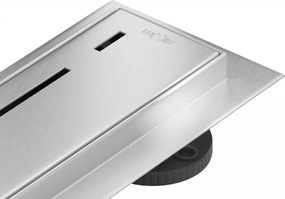 Mexen Flat 360° M03 forgatható, vonalvezérelt lefolyó, 70 cm, inox - 1022070-40