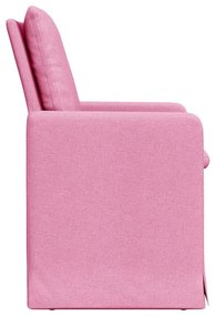 Étkező Székek 2 pcs Rózsaszín 57 x 67 x 98 cm szövet