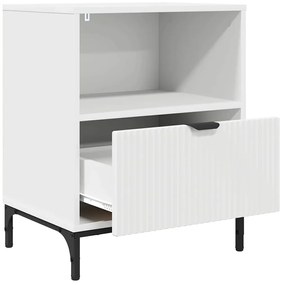 Éjjeliszekrények fiókkal 2 pcs Fehér 49 x 36 x 61 cm Faanyag