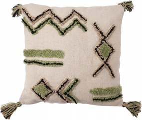 Pamut Díszpárna Nappaliba 45 x 45 cm, Gyomokkal