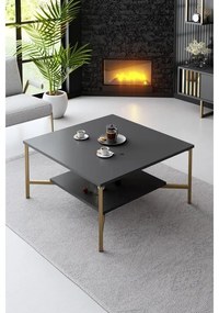 Dohányzóasztal Gold Line - Anthracite, Black