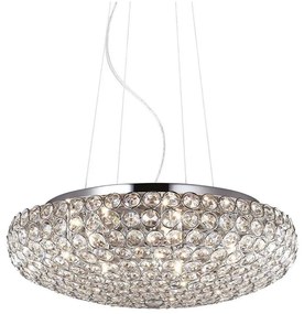 Ideal Lux Ideal Lux - LED Kristály csillár zsinóron KING 7xG9/3W/230V átm. 46 cm króm ID087979