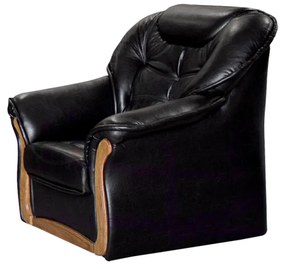 Evelin (textilbőr) fotel, fekete