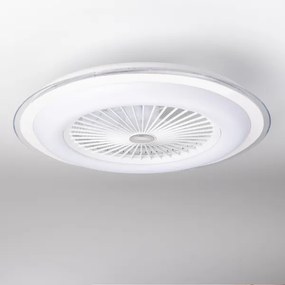 Brilagi - LED Dimmelhető lámpa ventilátorral RONDA LED/48W/230V fehér + távirányító