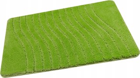 Fürdőszobaszőnyeg Csúszásgátló Világos Zöld Hullámos Sara Szőnyeg 50x80 cm