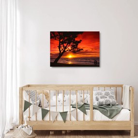 Kép - Naplemente (üvegen) (70x50 cm)