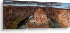 Tó a sziklában képe (órával) (90x30 cm)