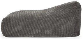 Sötétszürke kordbársony babzsákfotel Snug 130 – SLOWDOWN