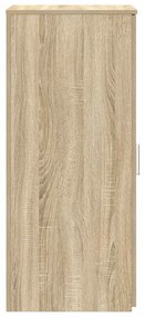 tároló szekrény sonoma tölgy 40x45x103,5 cm szerelt fa