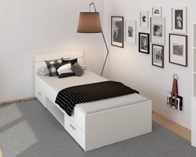 Ágykeret, 90x200, fehér, MICHIGAN NEW