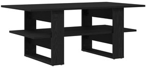 Fekete Tölgy Kávézó Asztal 102x55x42 cm Műanyag