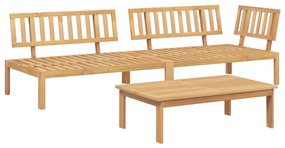vidaXL 3 részes tömör akácfa kerti raklap ülőgarnitúra