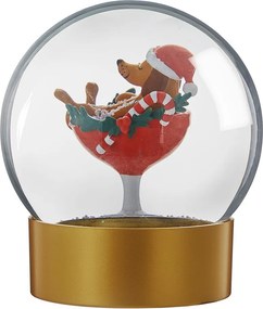 CELEBRATE X-MAS hógömb 11 cm, kutyus
