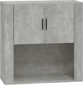 vidaXL betonszürke szerelt fa faliszekrény 80 x 313 x 80 cm