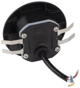 Kanlux 39124 - LED lépcsőlámpa érzékelővel EXIN 2,5W/230V 3000K IP65 fekete, kerek