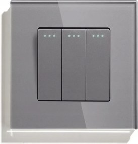 Fénykapcsoló 3K Hármas Üveg Mechanikus Billentyűkapcsoló