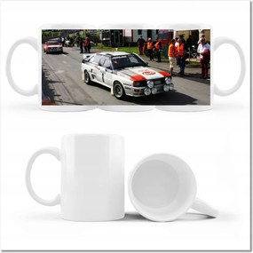 Audi Quattro mintás bögre a rally-n