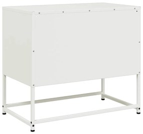 fehér acél TV-szekrény 68 x 39 x 60,5 cm