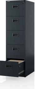 Fém kartotékszekrény antracit: SARA V5, 460 x 1625,5 x 600 mm