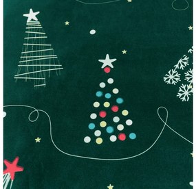 Mikroszálas ágyneműhuzat CHRISTMAS DRIFT zöld Ágyneműhuzat mérete: 70 x 90 cm | 140 x 200 cm