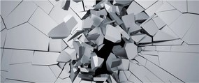 3D absztrakciós kép (120x50 cm)
