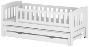 Gyerekágy 90 x 200 cm Amalia (ágyráccsal és tárolóhellyel) (fehér). Akció -10%. 1013109