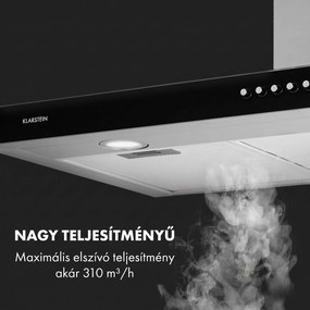 Klarstein Darya 90, páraelszívó, 90 cm, 310 m³/ó, nemesacél, ezüst