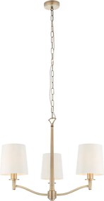 ENDON 73411 ORTONA Modern Csillár Antik Fehér, Antik Sárgaréz E14 IP20