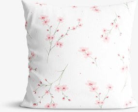 Goldea pamut párnahuzat - cseresznyevirágok 50 x 50 cm
