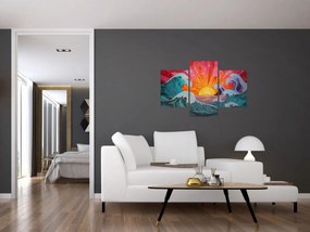 Kép - Hullámmozaik (90x60 cm)